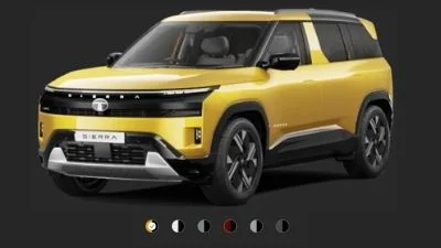 Colours Available on the 2025 Tata Sierra